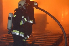 Großbrand am Linzer Flughafen