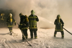 Großbrand am Linzer Flughafen