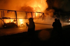Großbrand am Linzer Flughafen