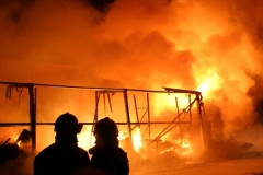 Großbrand am Linzer Flughafen