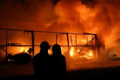 Großbrand am Linzer Flughafen