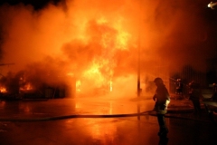 Großbrand am Linzer Flughafen