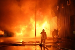 Großbrand am Linzer Flughafen